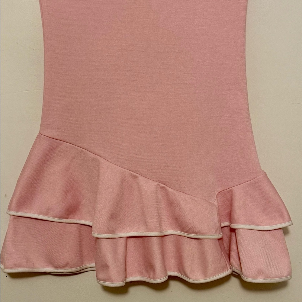 Pink Ruffled Kids Dress - Picture 2 of 4